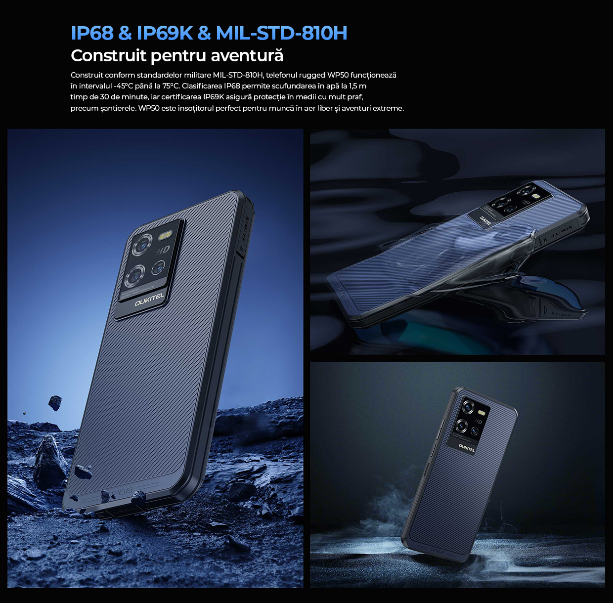 oukitel wp50, Certificări Militare și Rezistență Extremă