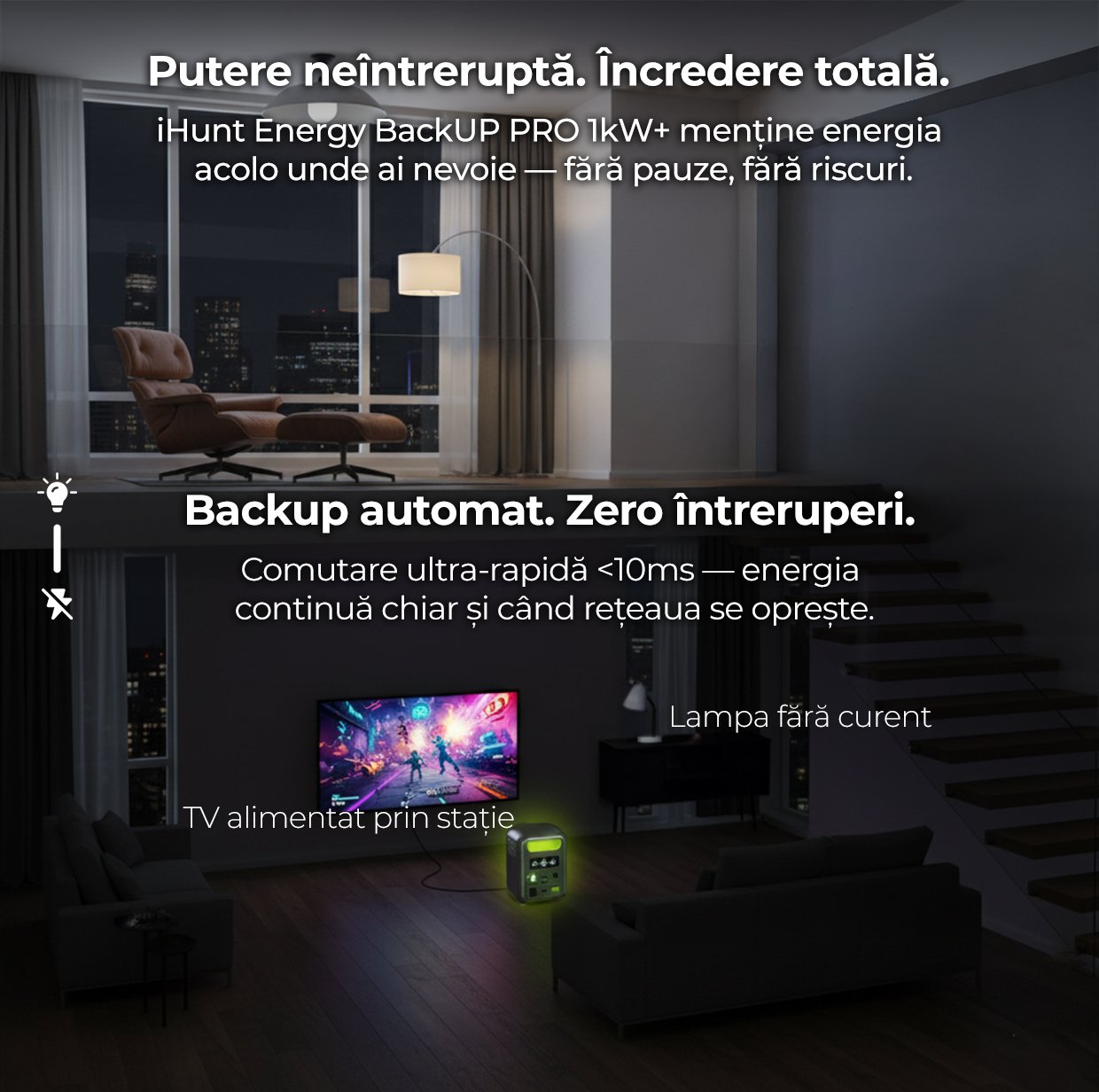 Power Station iHunt Energy BackUP PRO 1kW+ 