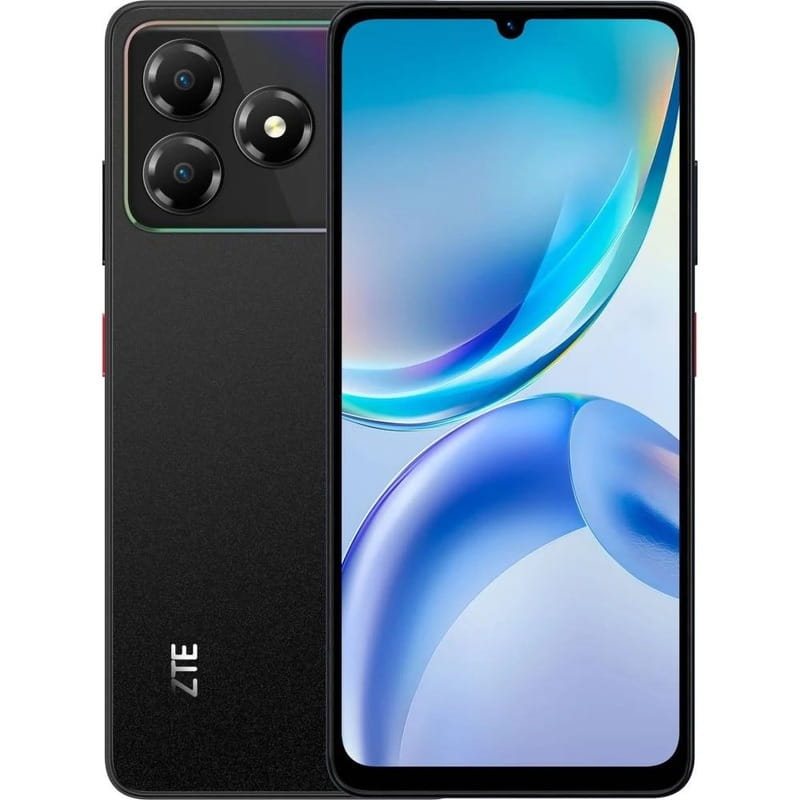zte a36 black , vedere din fata, telefoane ieftine